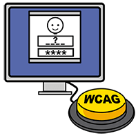 página web con control de entrada, y un texto que dice WCAG